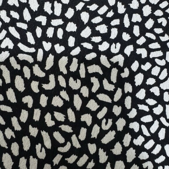 Talbots Women’s Faux Wrap Blouse Size XL Black White Long Sleeve New - Picture 6 of 9